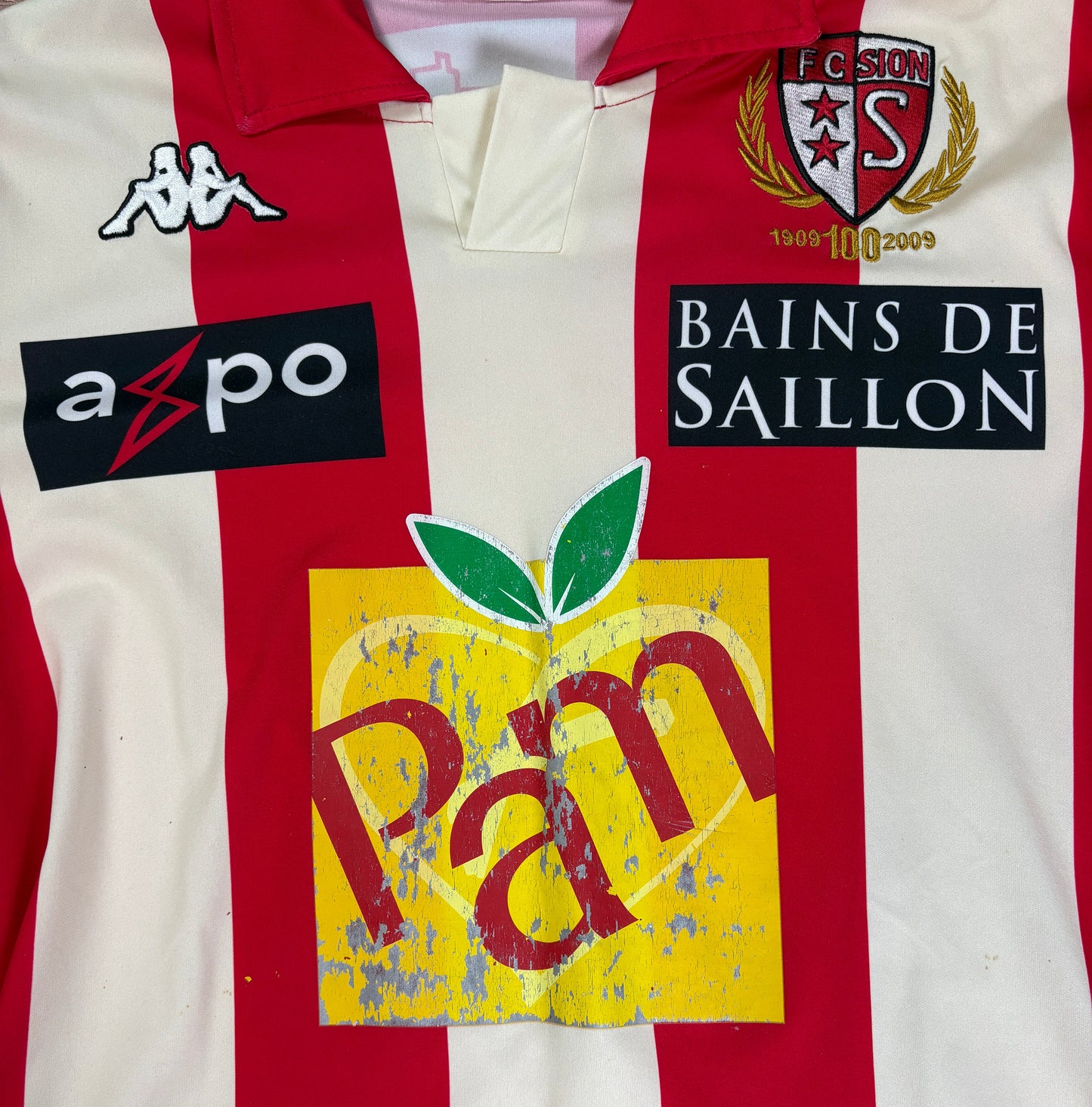 FC Sion 2010/11 Home Kappa Football Shirt Extra Large