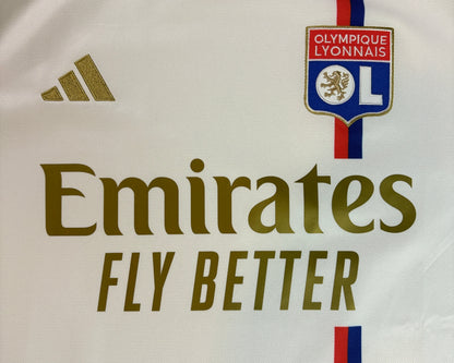 Lyon 2023/24 Home Adidas Football Shirt Medium