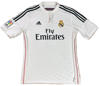 Real Madrid 2014/15 Home Adidas Football Shirt Large Benzema 9