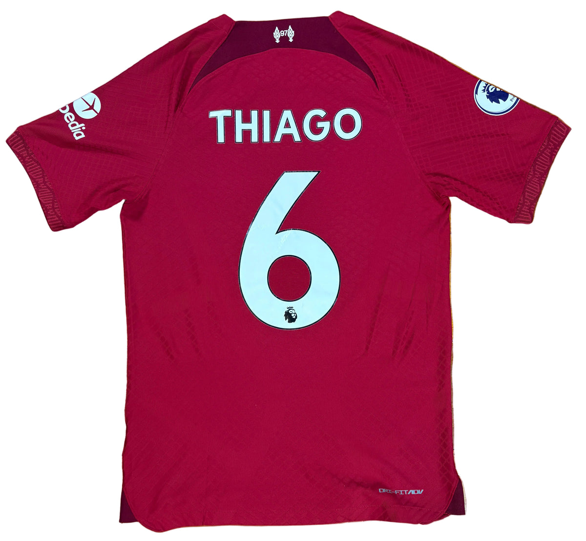Liverpool 2022/23 Home Nike Football Shirt Small Thiago 6
