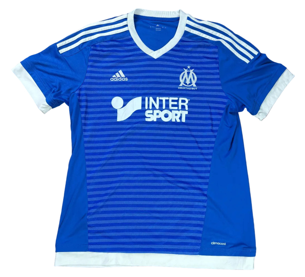 Marseille 2015/16 Home Adidas Football Shirt Large