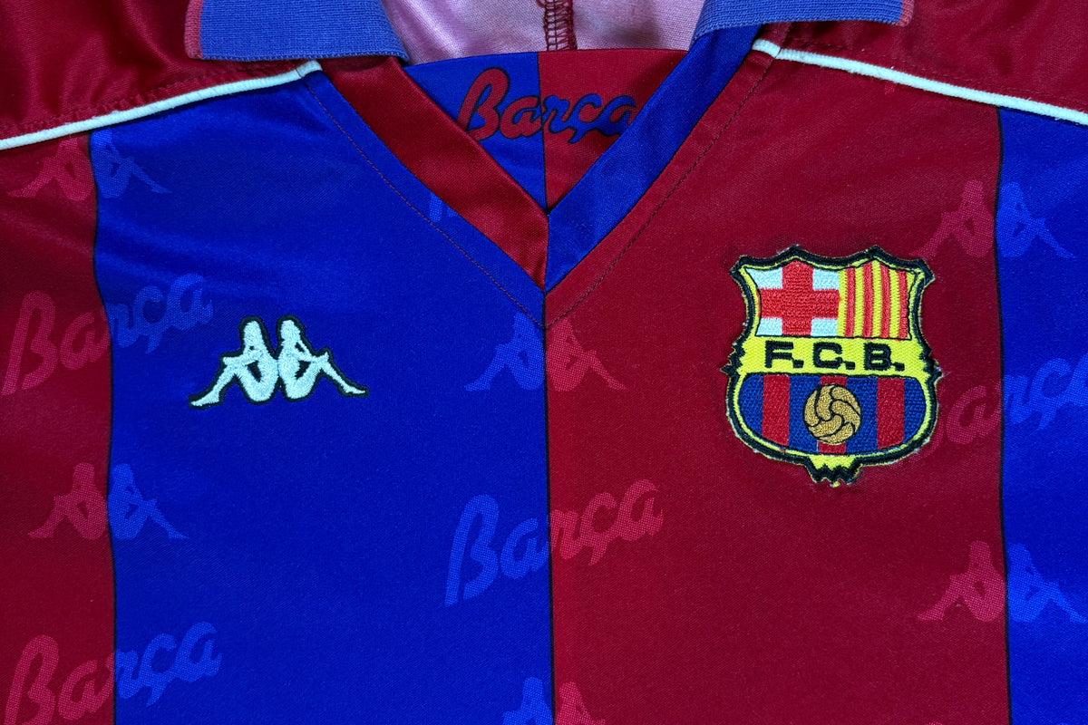 Barcelona 1995/97 Home Kappa Football Shirt Large