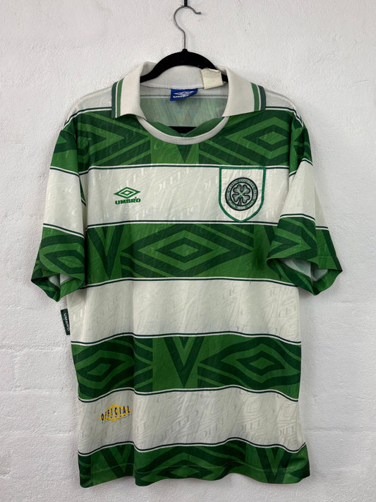 Celtic 1993/95 Home Umbro Football Shirt Large