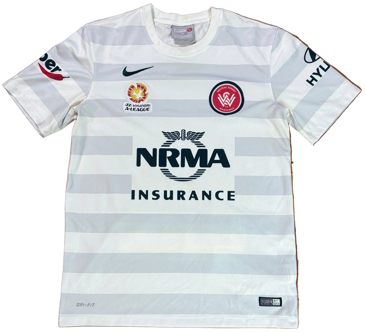Western Sydney Wanders 2014/15 Away Nike Football Shirt Medium