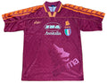 As Roma 1995/96 Home Asics Football Shirt Large