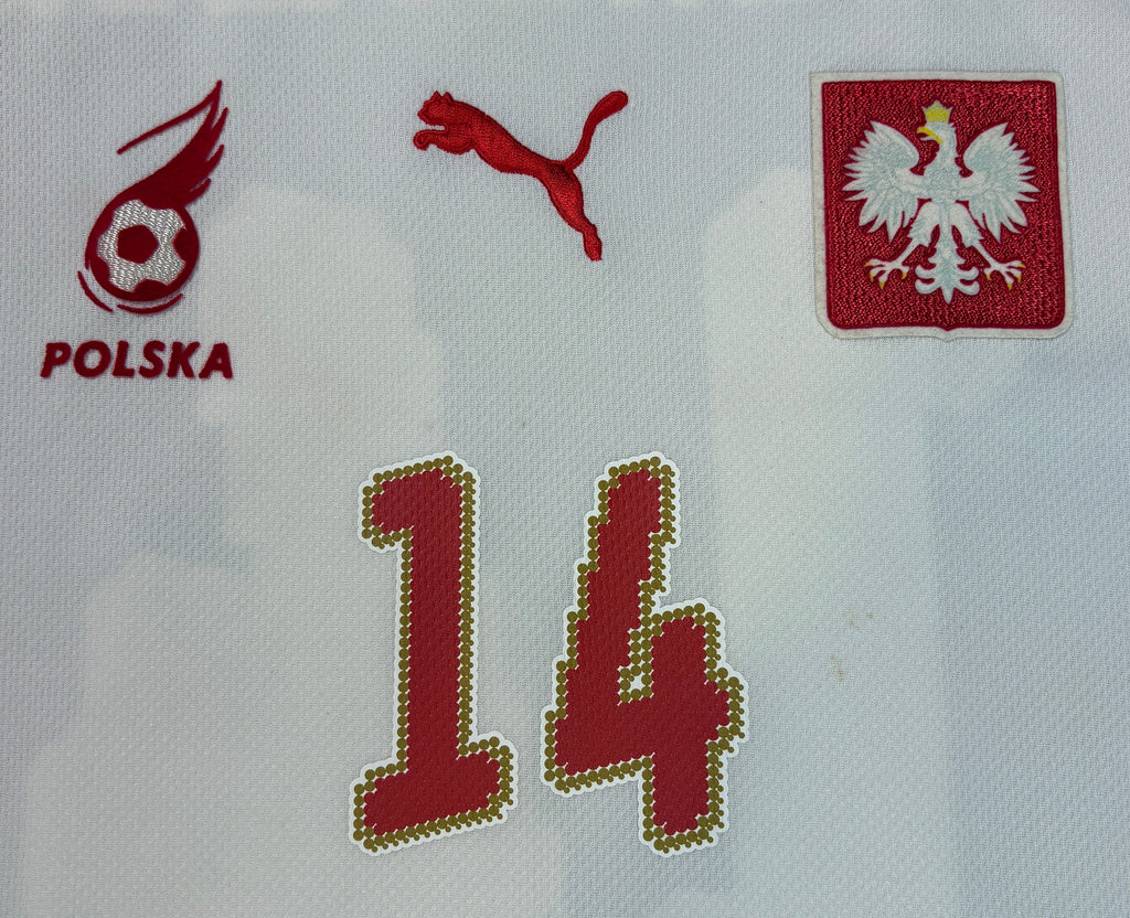 Poland 2008 Home Puma Football Shirt Large Lewandowski 14