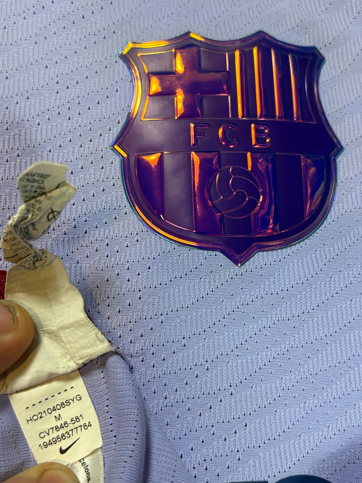 Barcelona 2021/22 Away Nike Football Shirt Medium