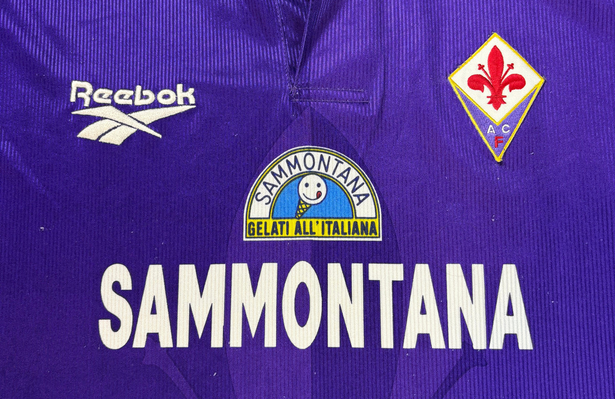 Fiorentina 1996/97 Home Reebok Football Shirt Medium
