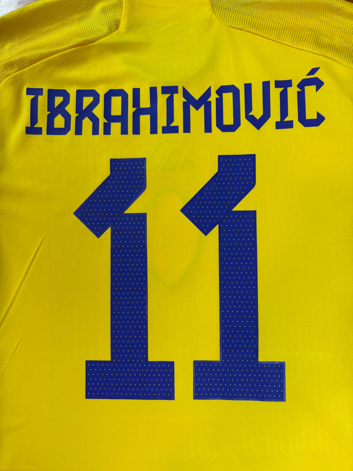 Sweden 2023 Home Adidas Football Shirt Medium Ibrahimovic 11