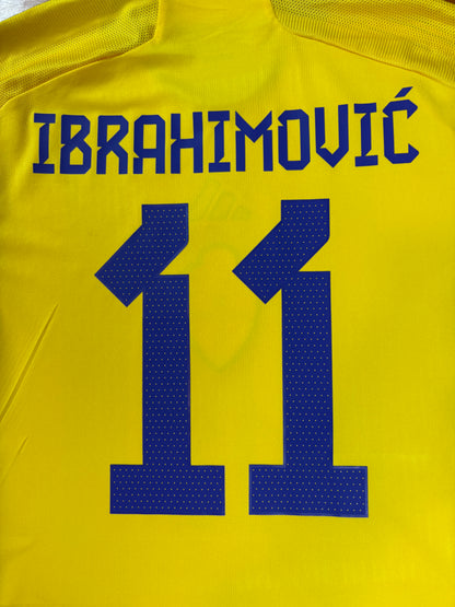 Sweden 2023 Home Adidas Football Shirt Medium Ibrahimovic 11