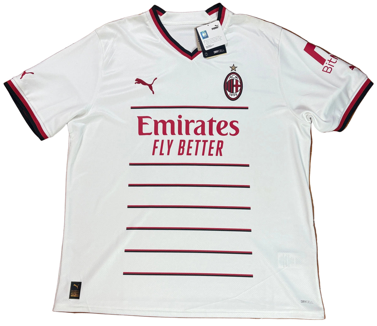Ac Milan 2022/23 Away Puma Football Shirt Extra Large Theo 19