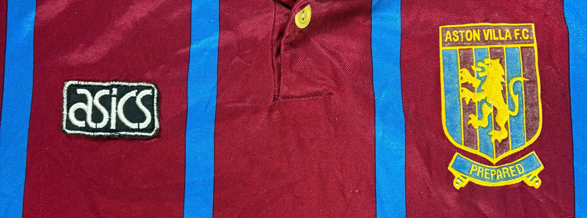 Aston Villa 1993/95 Home Asics Football Shirt Medium Townsend 14