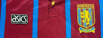 Aston Villa 1993/95 Home Asics Football Shirt Medium Townsend 14