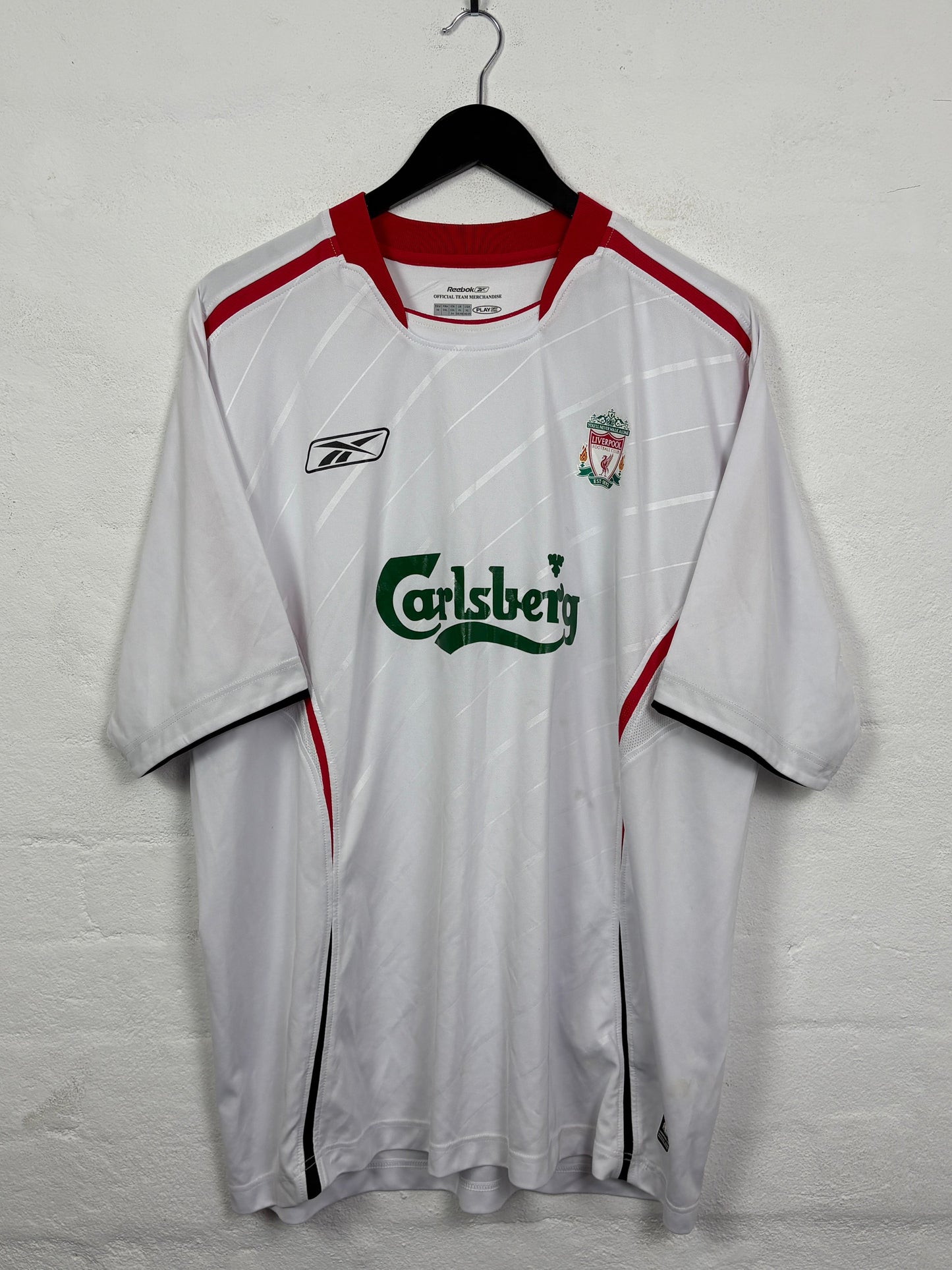 Liverpool 2005/06 Away Reebok Football Shirt XL Gerrard 8