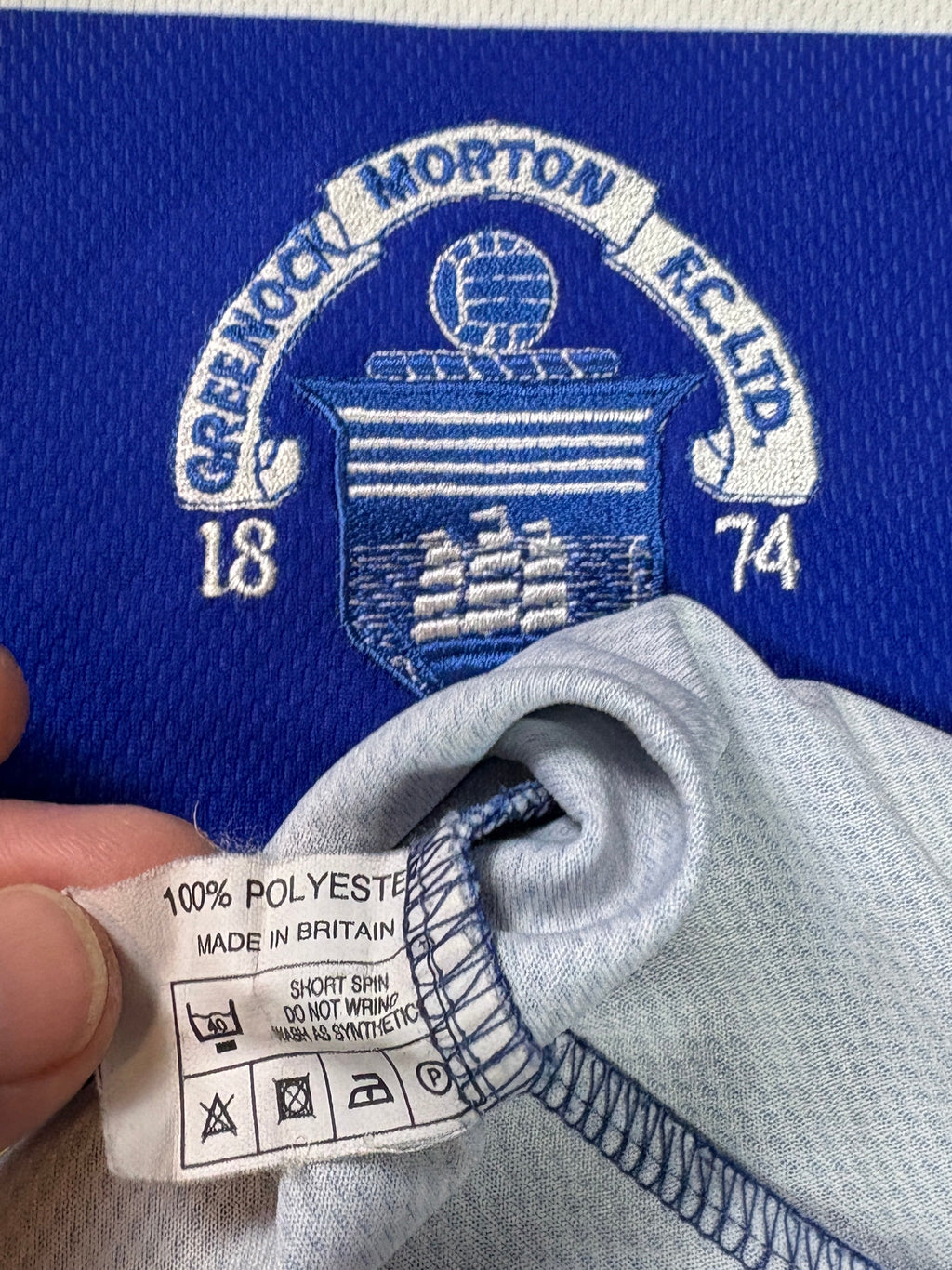 Greenock Morton 2004/05 Home Football Shirt Large
