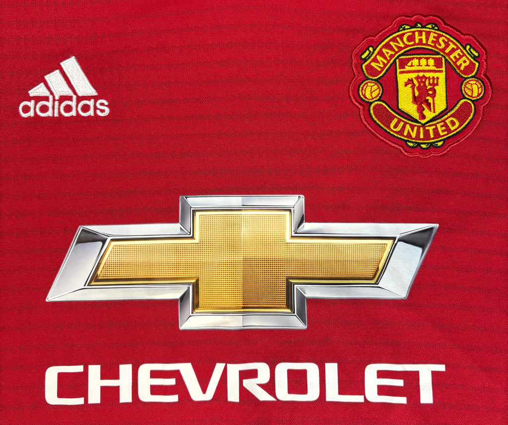 Manchester United 2018/19 Home Adidas Football Shirt Medium