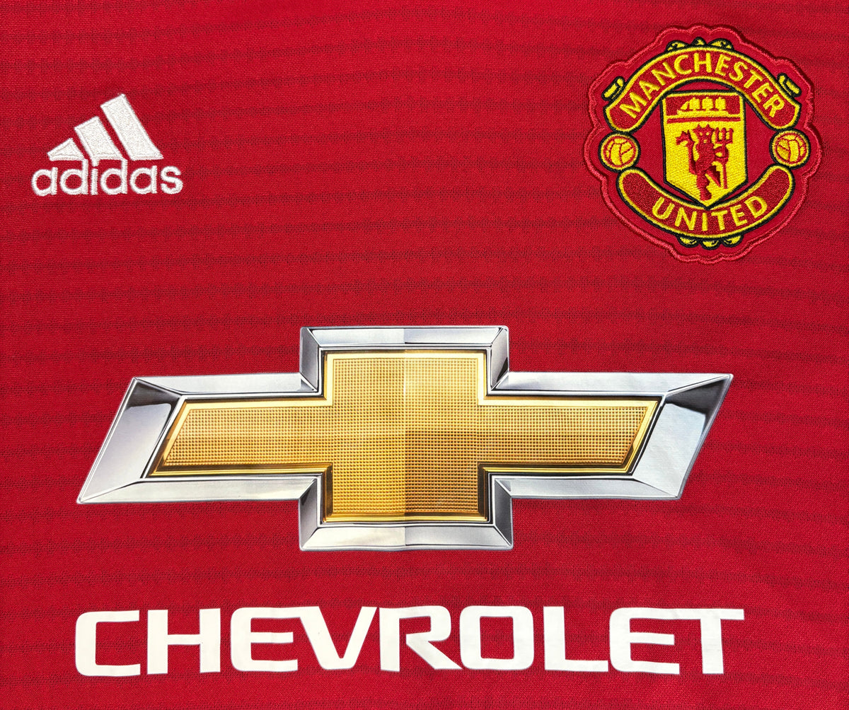 Manchester United 2018/19 Home Adidas Football Shirt Medium