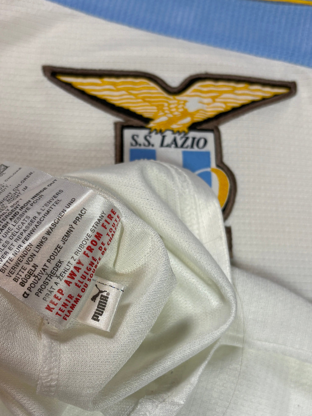 Lazio 1999/00 Home Centenary Puma Football Shirt Extra Large