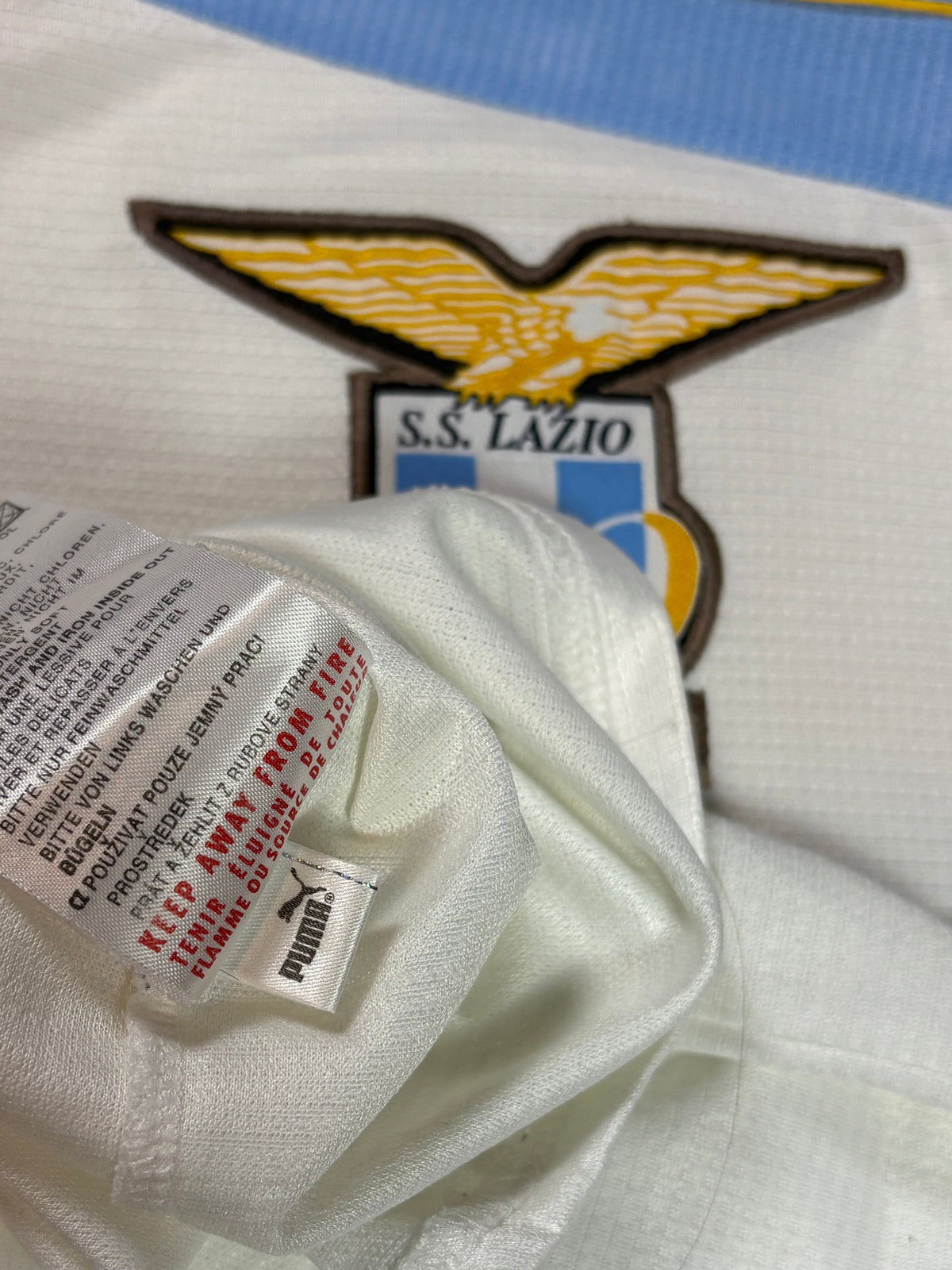 Lazio 1999/00 Home Centenary Puma Football Shirt Extra Large