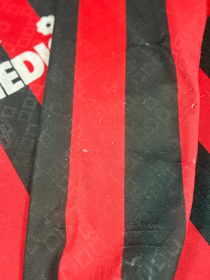 Ac Milan 1989/90 Home Kappa Football Shirt Small Longsleeve