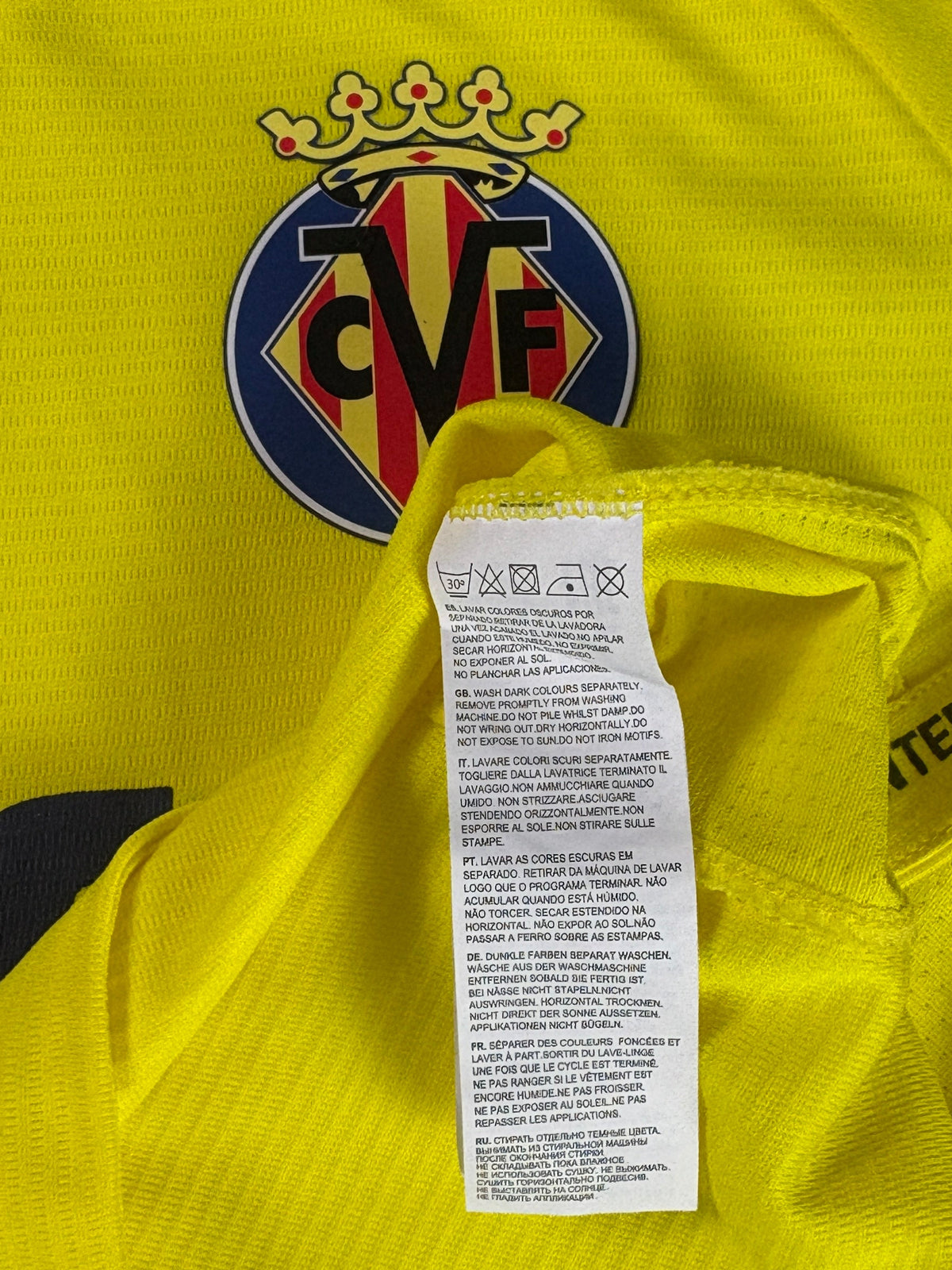 Villareal 2022/23 Home Football Shirt Small