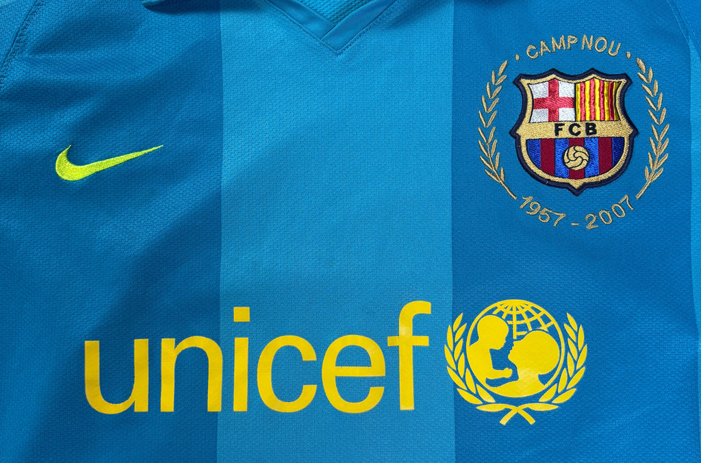 Barcelona 2007/08 Away Nike Football Shirt Medium