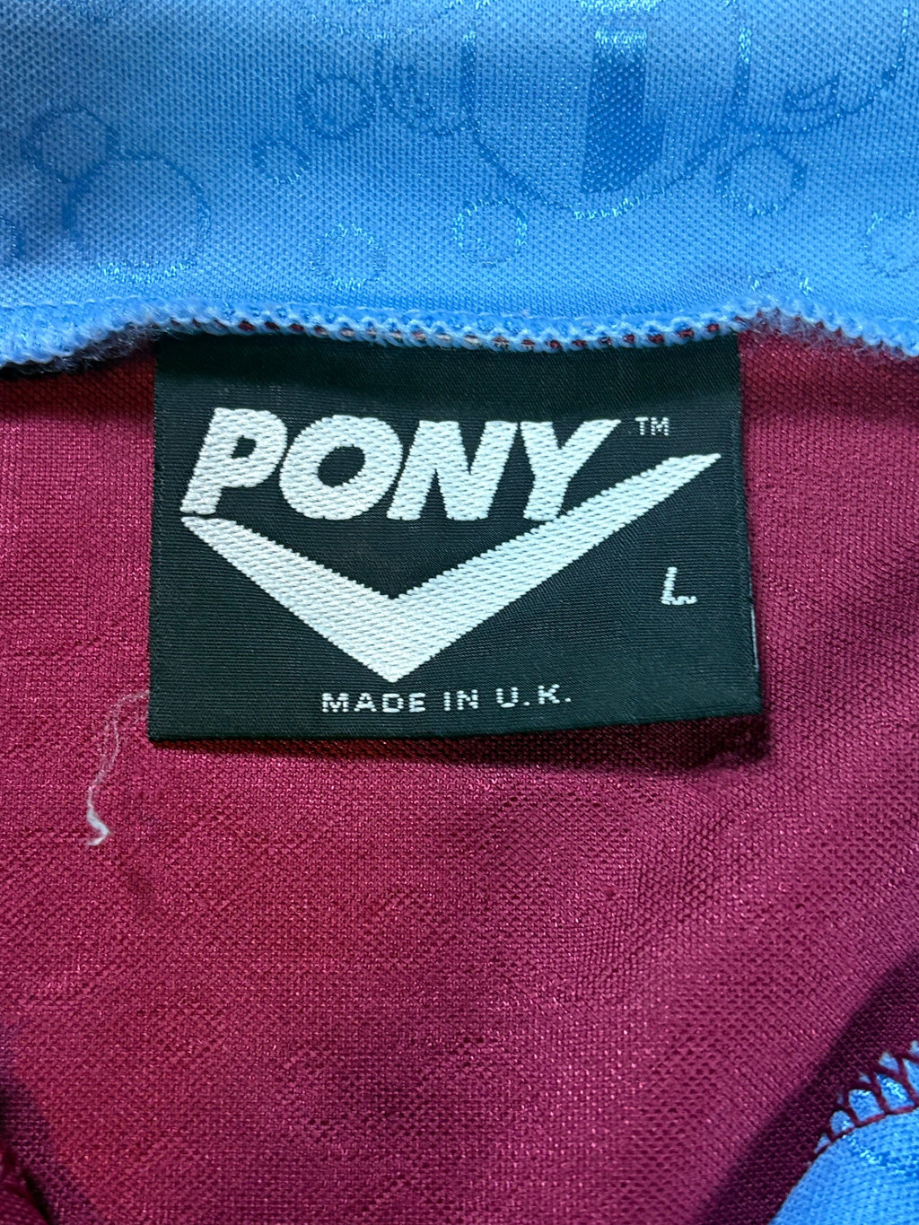 West Ham 1995/96 Home Pony Football Shirt Large