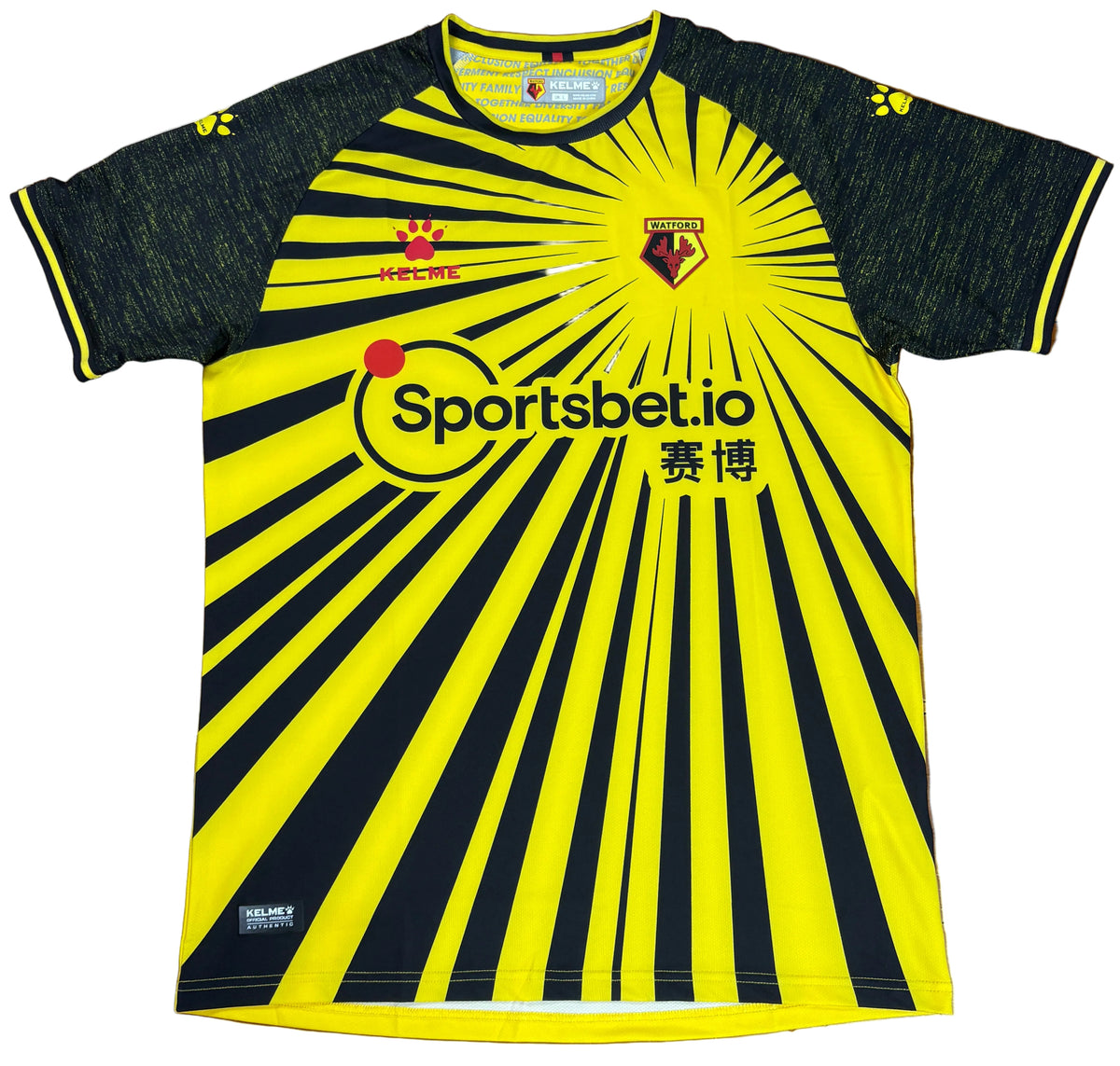 Watford 2020/21 Home Kelme Football Shirt Large
