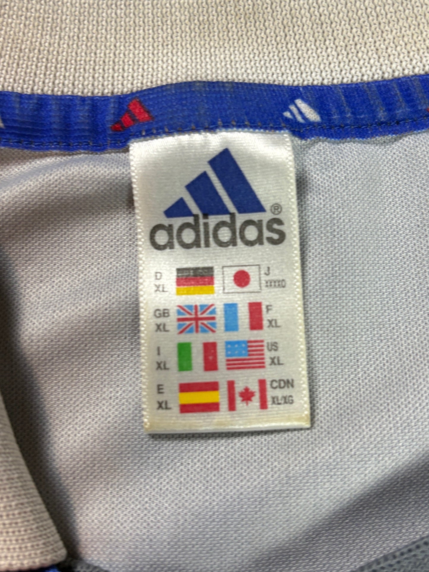 Lyon 2001/02 Home Adidas Football Shirt Extra Large