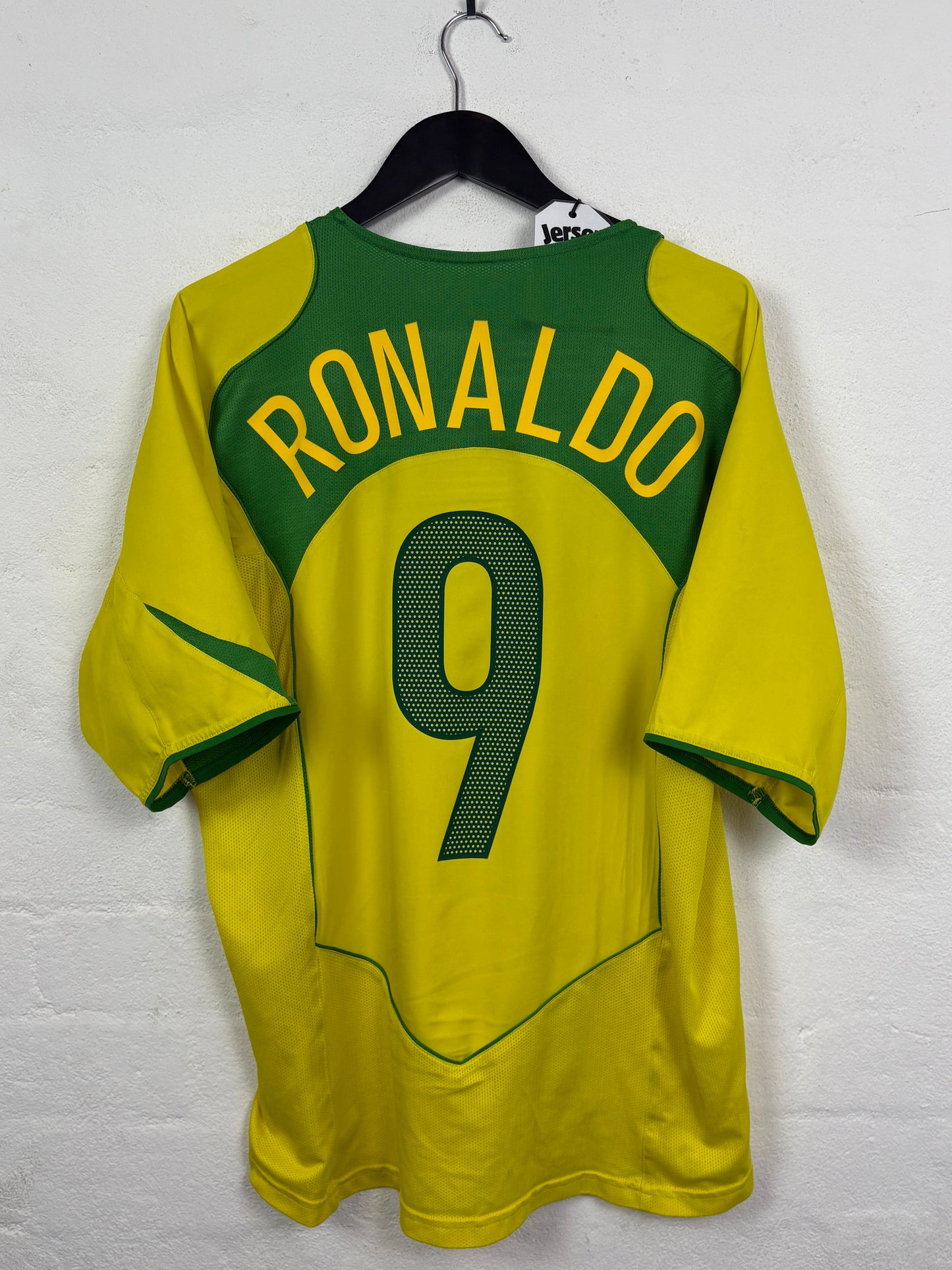 Brazil 2004 Home Football Shirt L Ronaldo 9