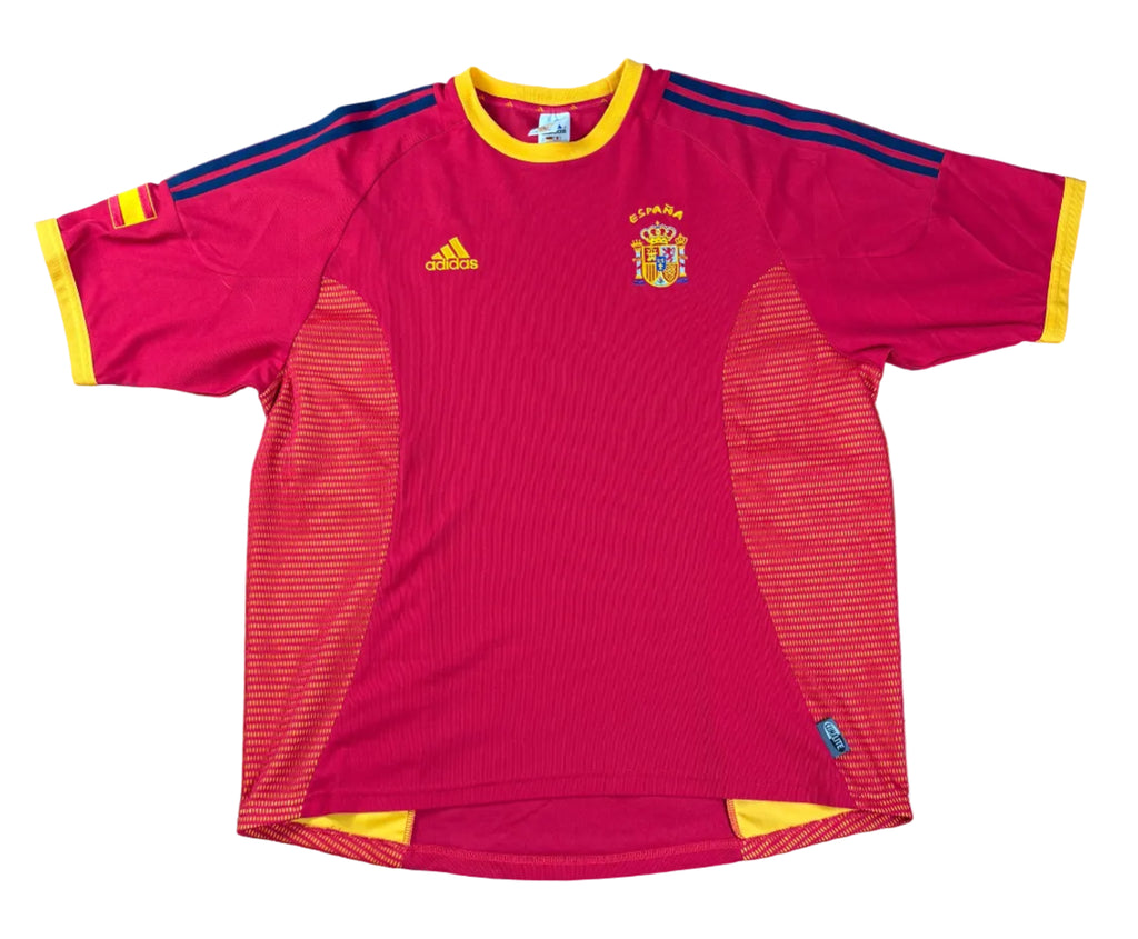 Spain 2002 Home Adidas Football Shirt Extra Large
