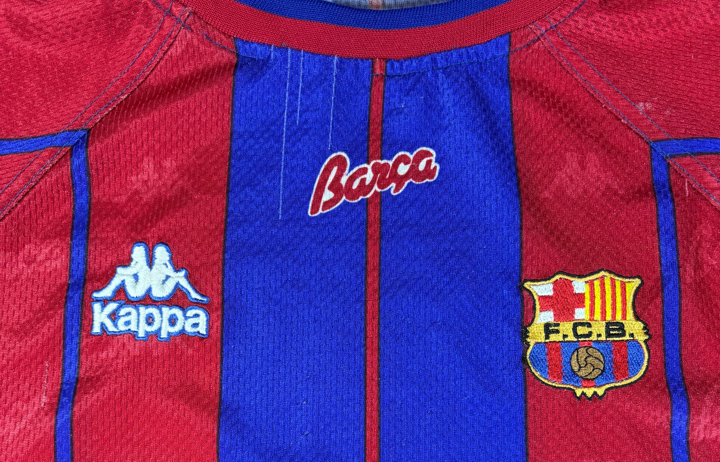 Barcelona 1997/98 Home Kappa Football Shirt Extra Large