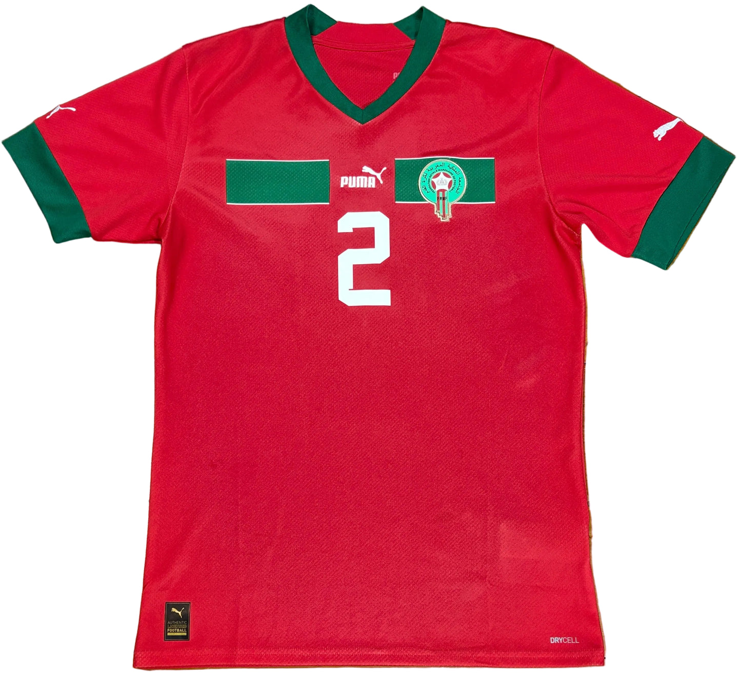 Morocco 2022 Home Puma Football Shirt Small Hakimi 2