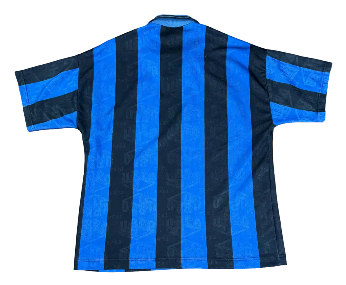 Inter Milan 1995/96 Home Umbro Football Shirt Large