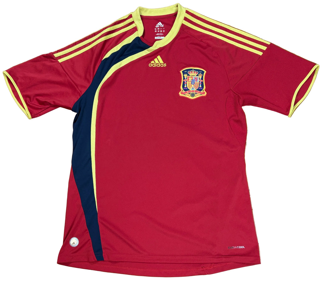 Spain 2009 Home Adidas Football Shirt Large