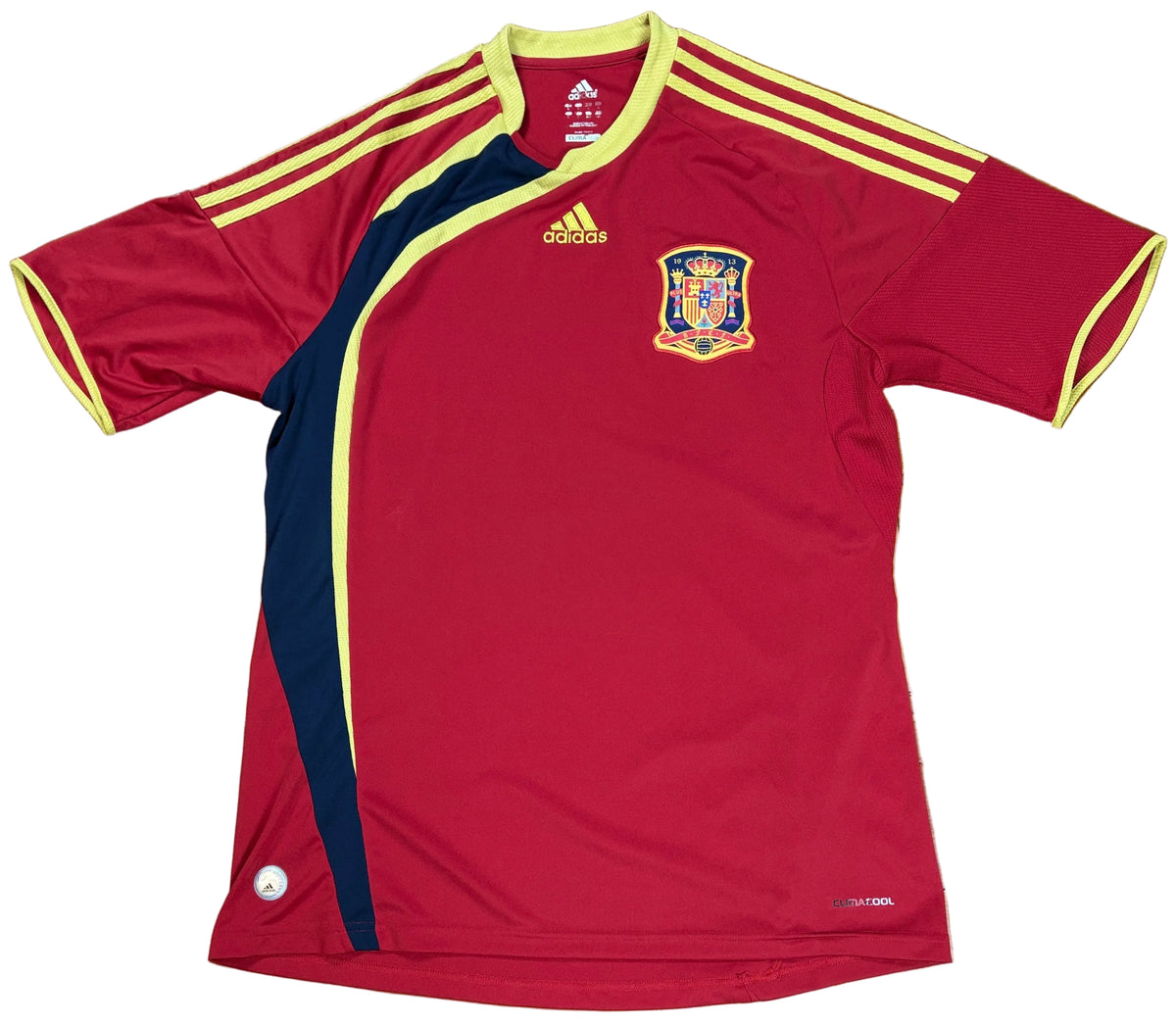 Spain 2009 Home Adidas Football Shirt Large