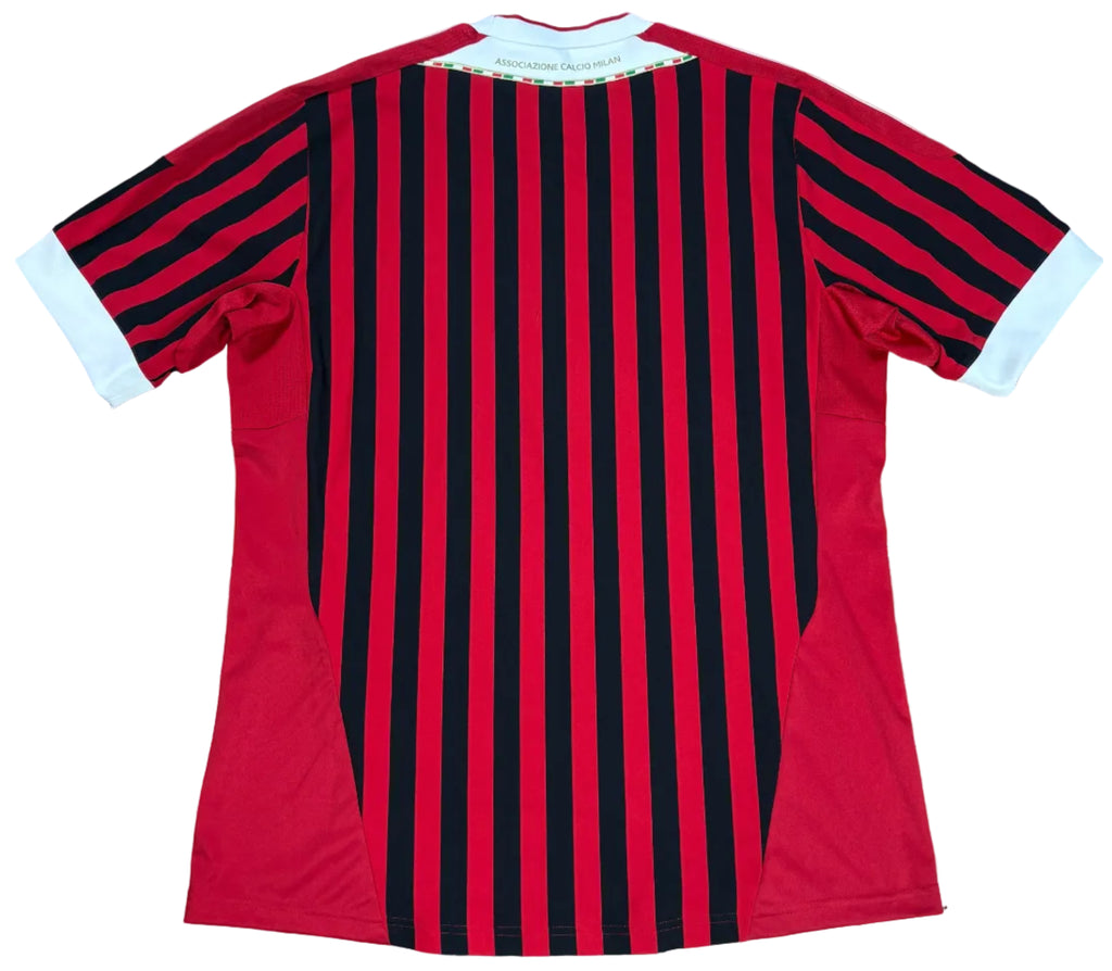 Ac Milan 2011/12 Home Adidas Football Shirt Large