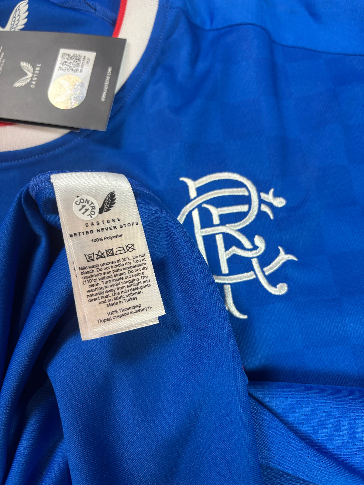 Rangers 2022/23 Home Castore Football Shirt Extra Large