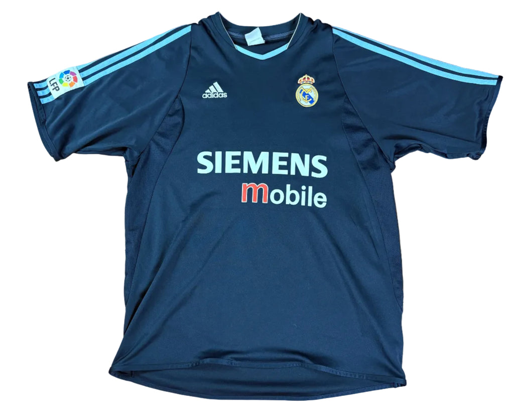 Real Madrid 2003/04 Away Adidas Football Shirt Large Beckham 23