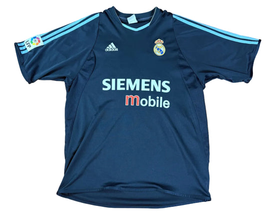 Real Madrid 2003/04 Away Adidas Football Shirt Large Beckham 23