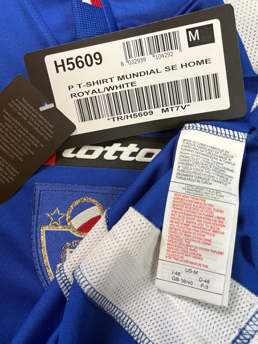 Serbia and Montenegro 2006 Home Lotto Football Shirt Medium