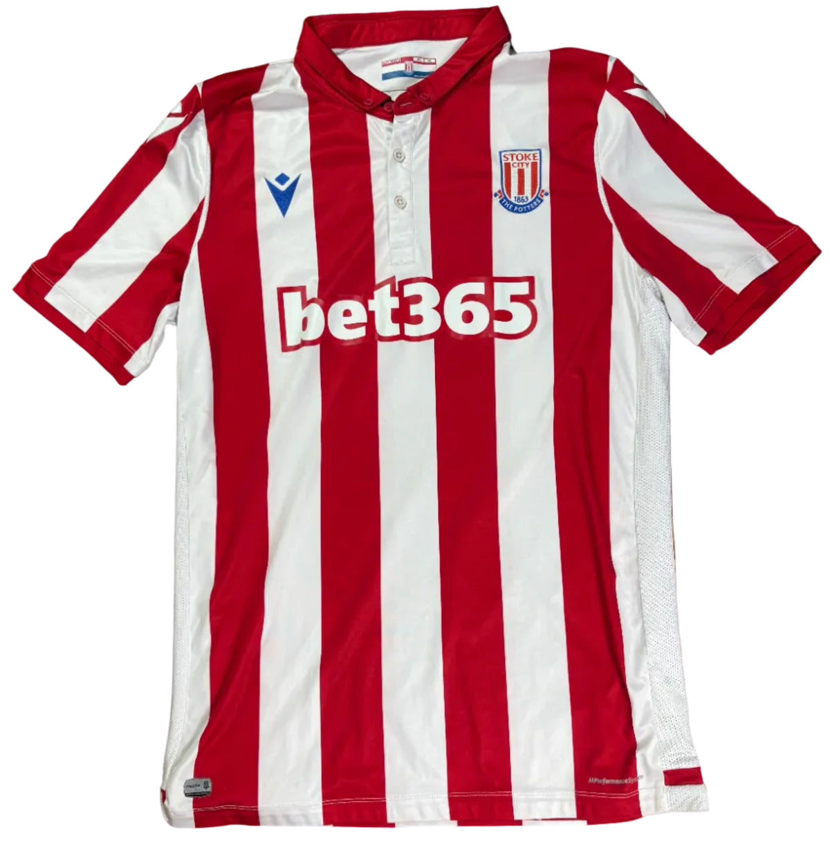 Stoke City 2019/20 Home Macron Football Shirt XXL