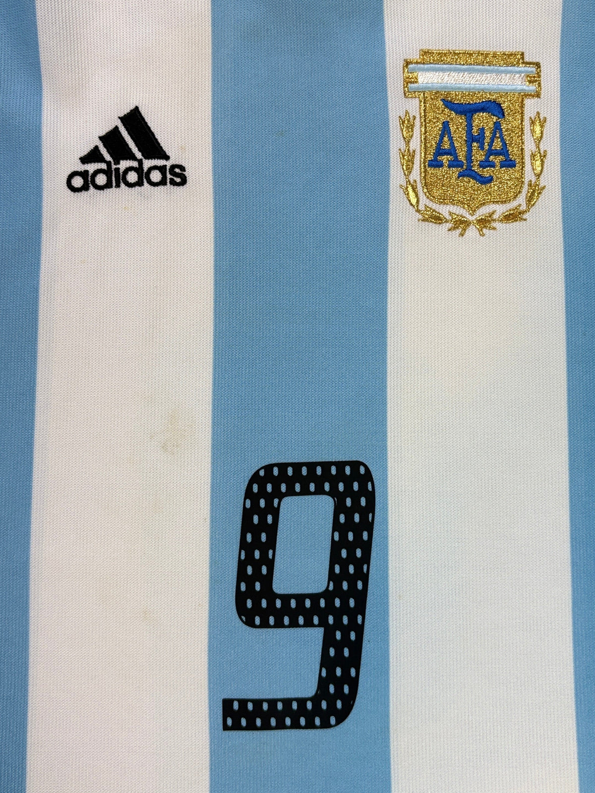 Argentina 2002 Home Adidas Football Shirt Extra Large Batistuta 9