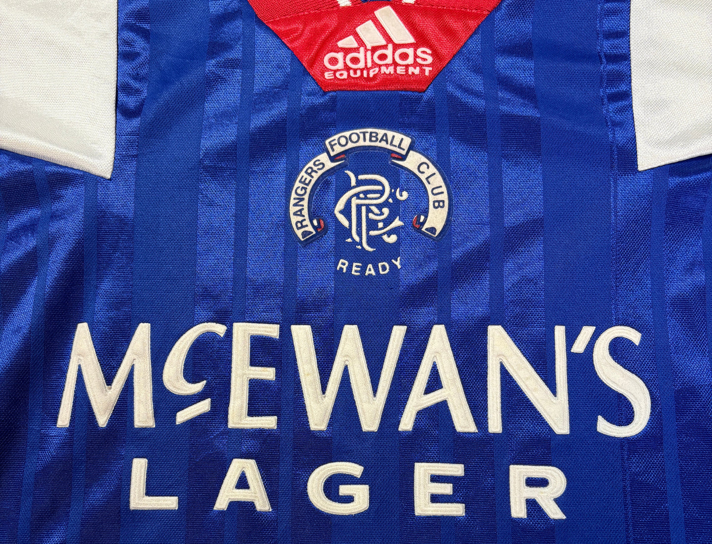 Rangers 1992/93 Home Adidas Football Shirt Medium