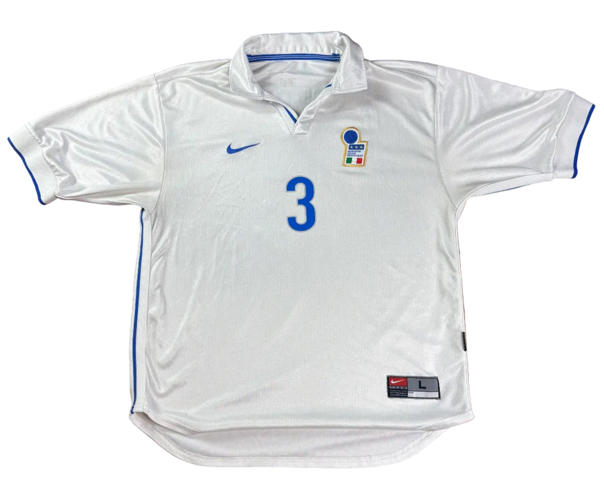 Italy	1998 Away Nike Football Shirt Large Maldini 3