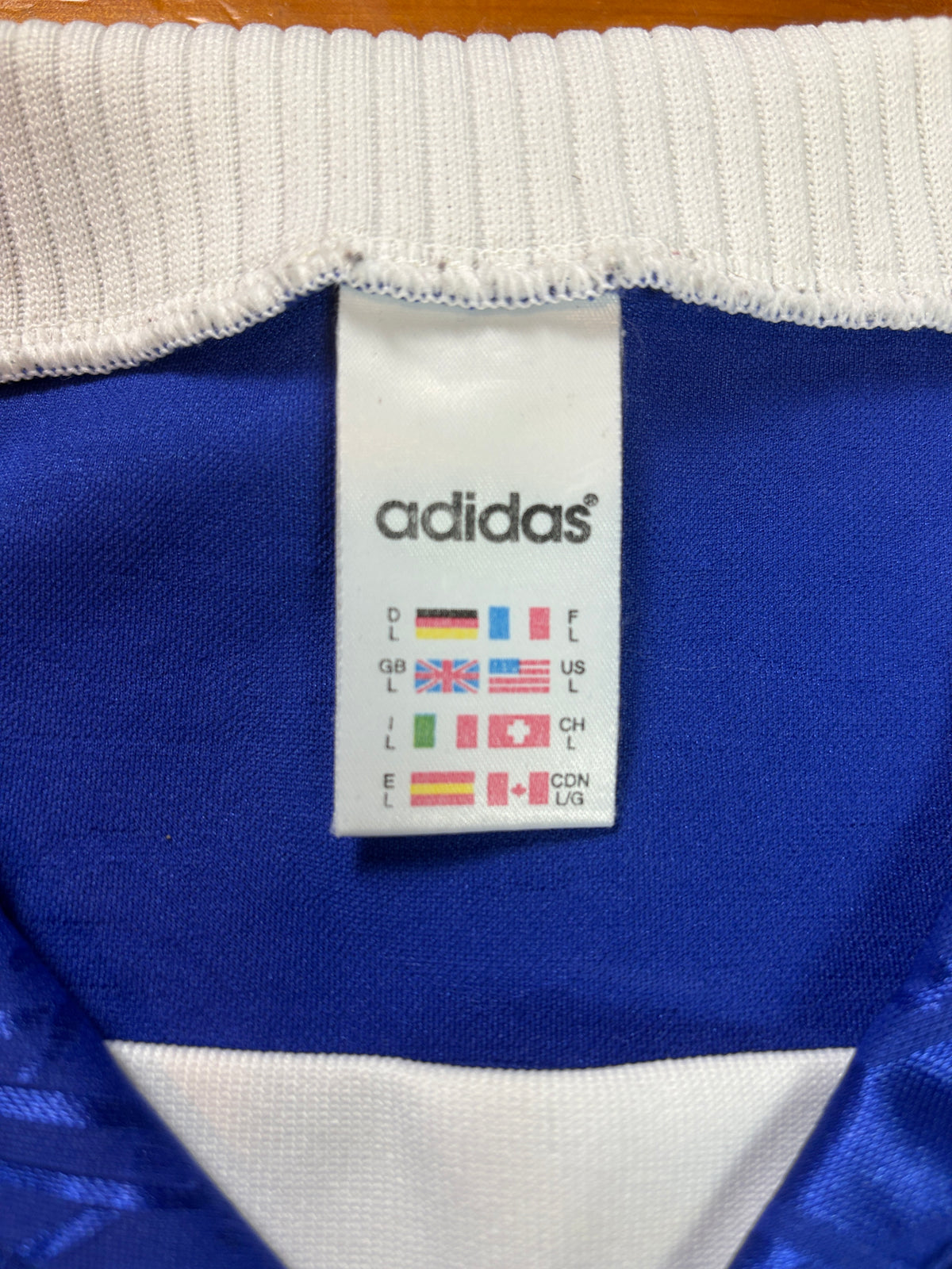 Rangers 1996/97 Home Adidas Football Shirt Large