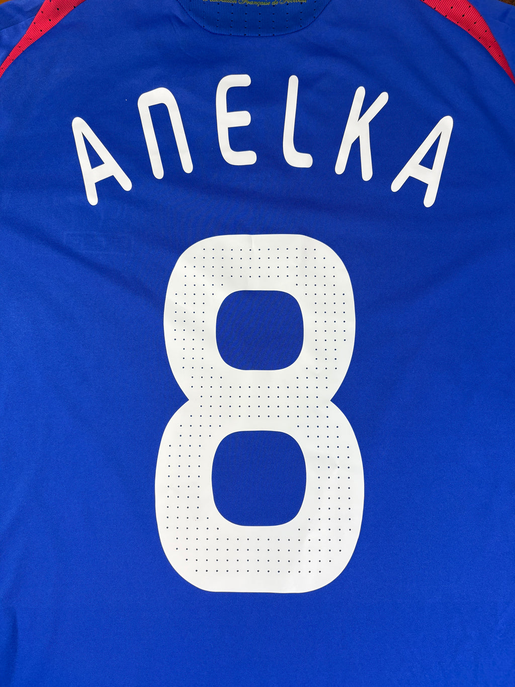 France 2008 Home Adidas Football Shirt Large Anelka 8