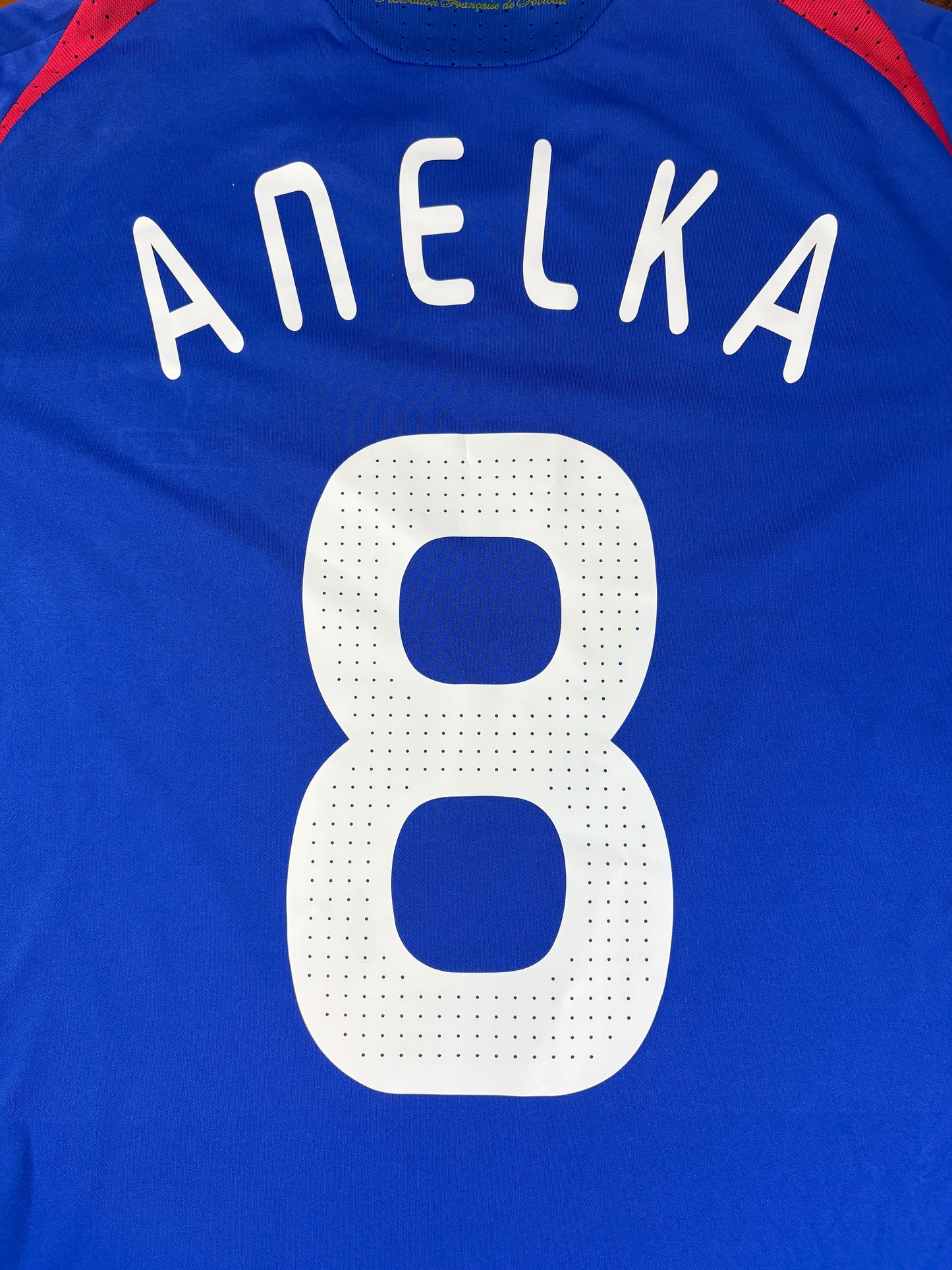 France 2008 Home Adidas Football Shirt Large Anelka 8
