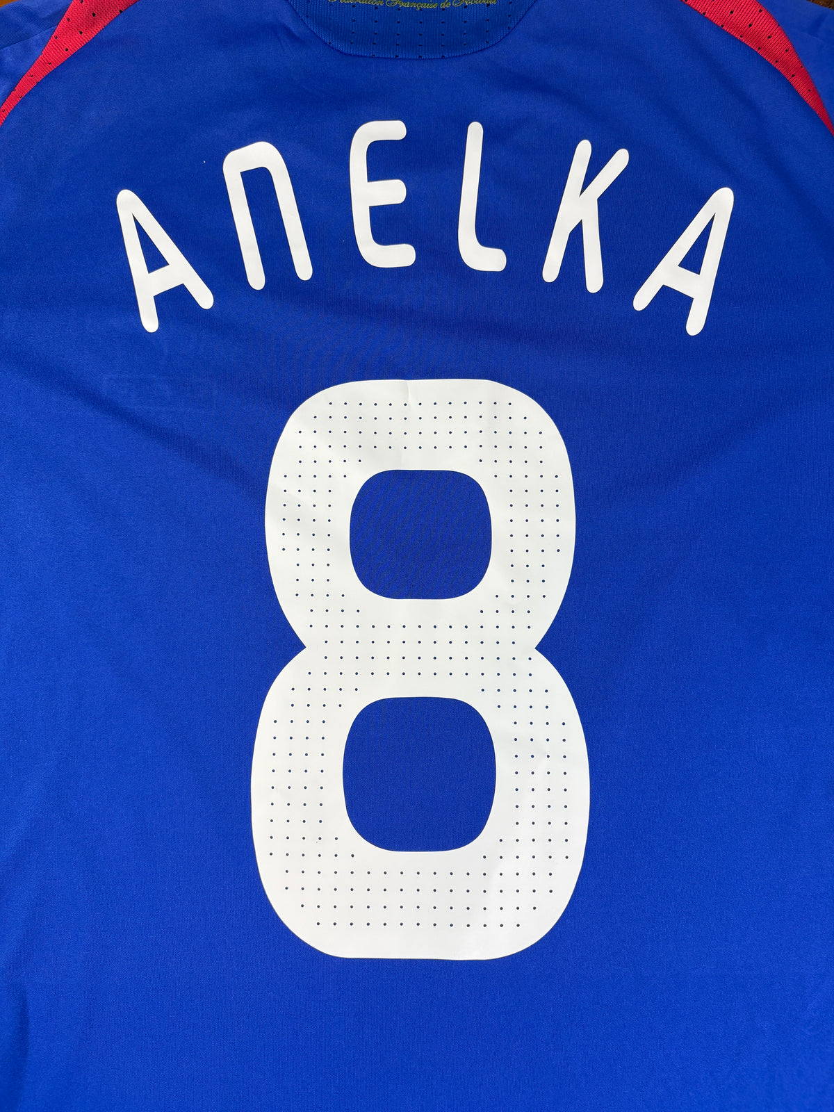 France 2008 Home Adidas Football Shirt Large Anelka 8