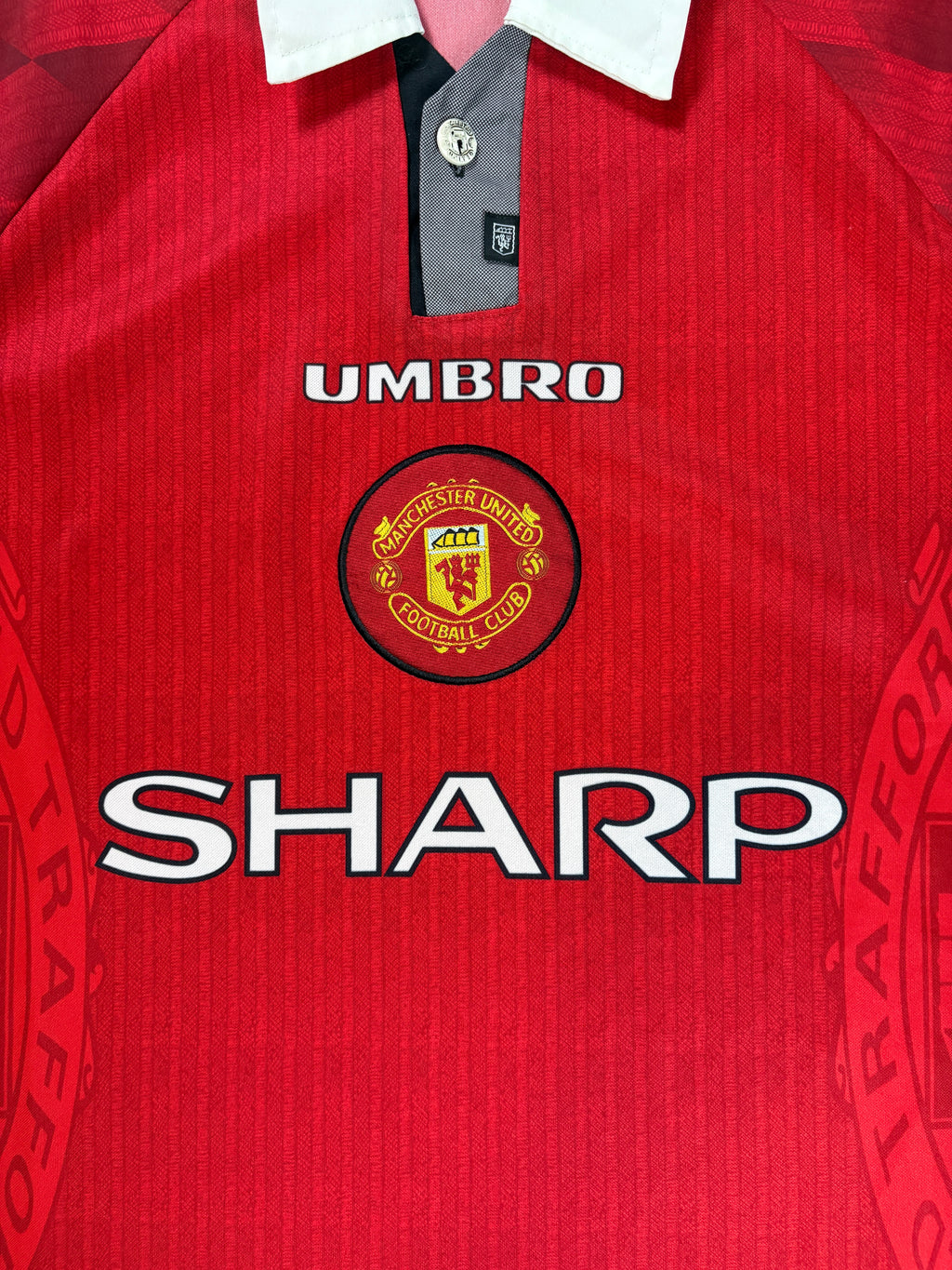 Manchester United 1996/98 Home Umbro Football Shirt Extra Large